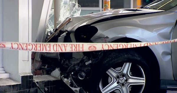 'Extensive damage' after car crashes into central Auckland building