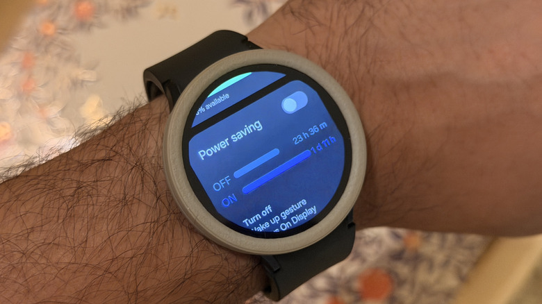 Power saving mode on the Galaxy Watch 6