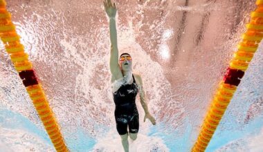 Kiwi Erika Fairweather claims silver in 1500m freestyle