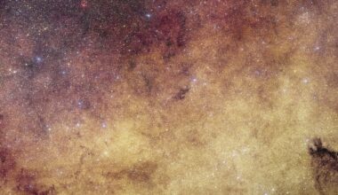 a very detailed photograph of the bulge in the center of the Milky Way galaxy