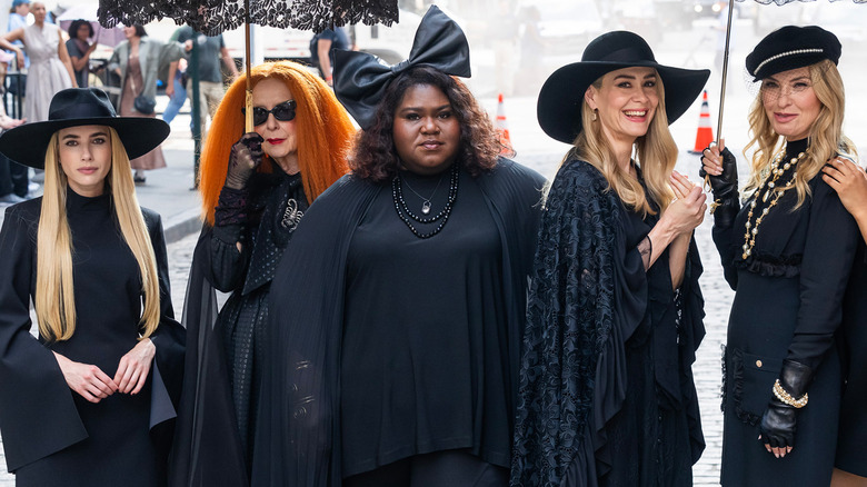 Madison, Myrtle, Queenie, Cordelia, and Coco on American Horror Story 13