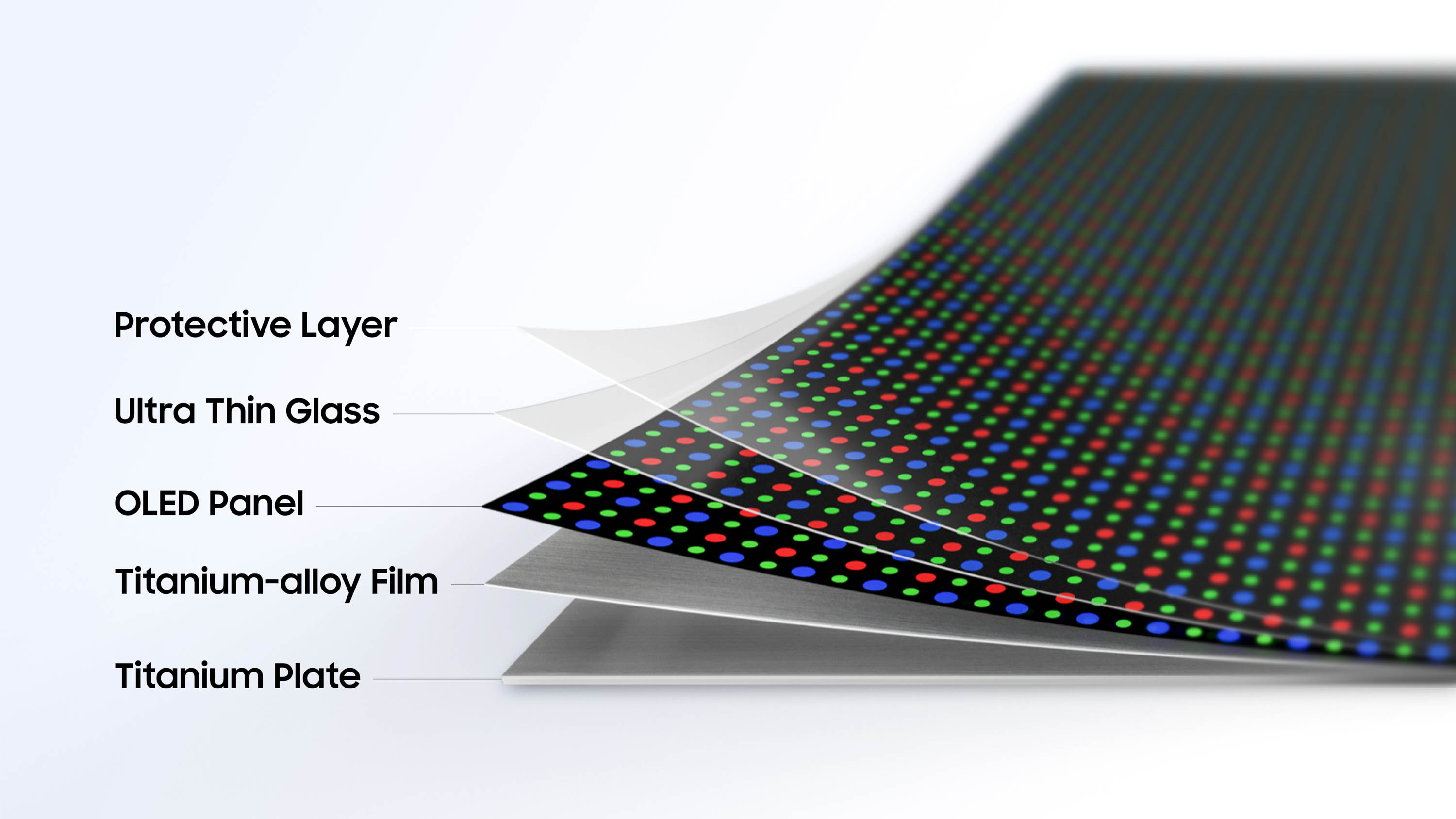 Samsung Flex Titanium display