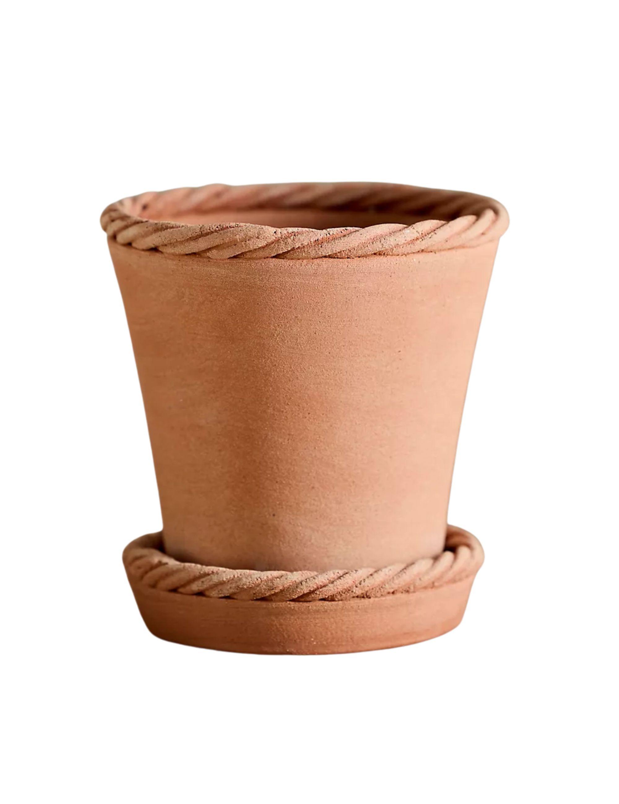 Terrain, Rope Rim Galestro Pot + Saucer Set