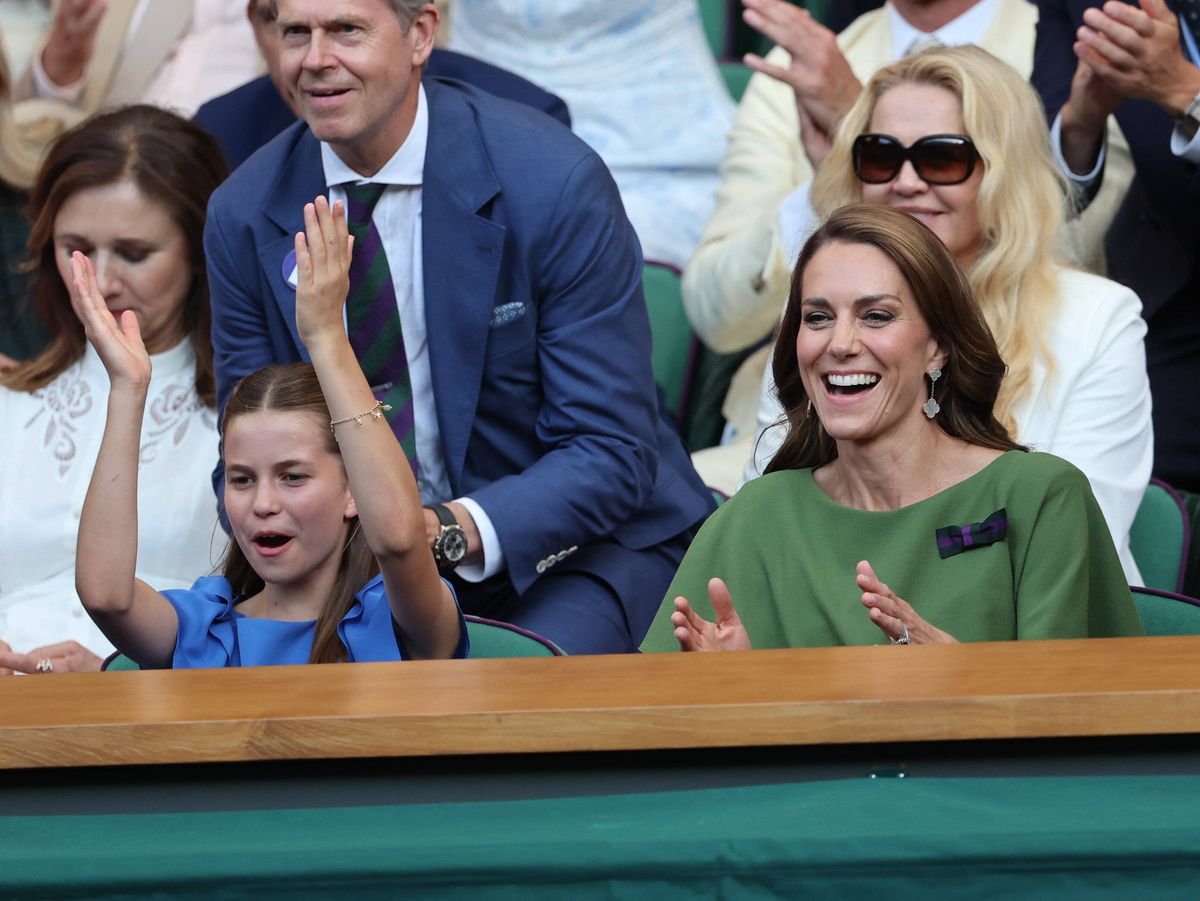 Princess Charlotte's bright blue Wimbledon dress and cheerful smile made the young royal one of the standout guests at Centre Court.