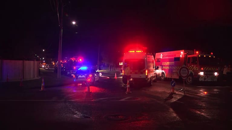 Fire and emergency services at the scene of a fire in Stokes Valley.
