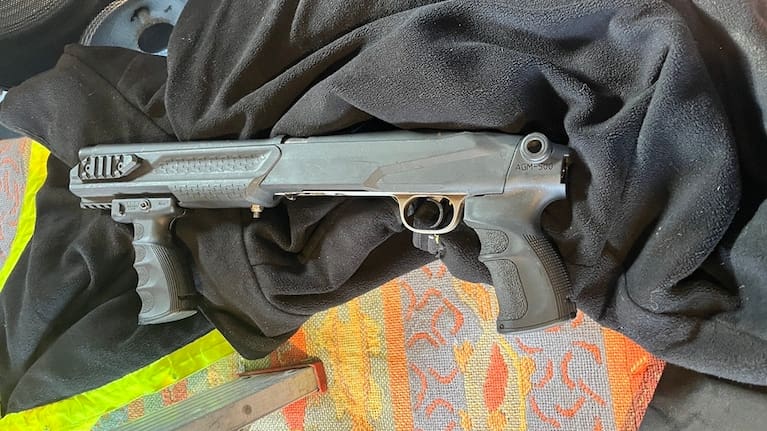 Firearms were seized as part of the operation.