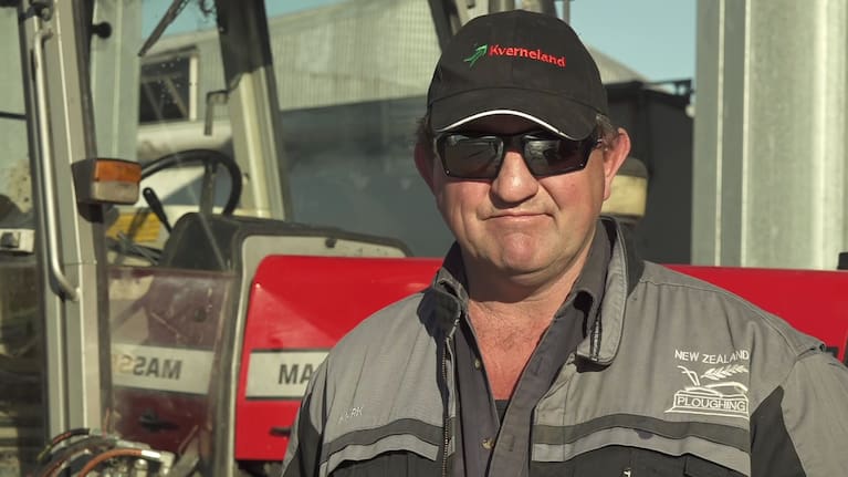 Five-time New Zealand ploughing champion Mark Dillon.