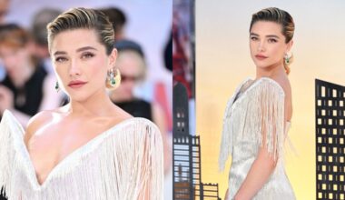 Florence Pugh wears Tamara Ralph at the "Spider-Man: Brand New Day" premiere on July 29 in London.