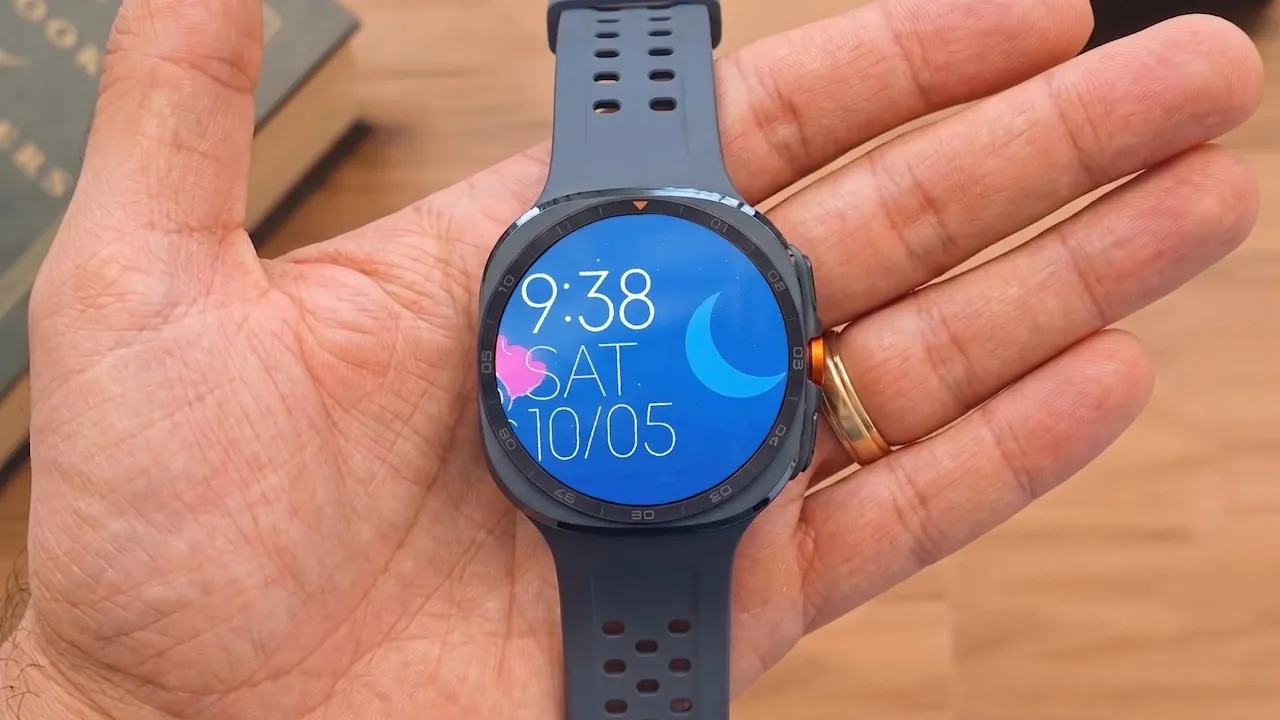 The Samsung Galaxy Watch 9 displaying its updated design and aluminum case.