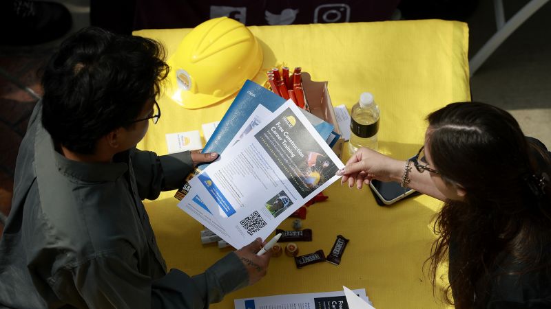 The number of Americans filing for unemployment is the lowest since 1969