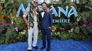 Dwayne Johnson and Lin-Manuel Miranda