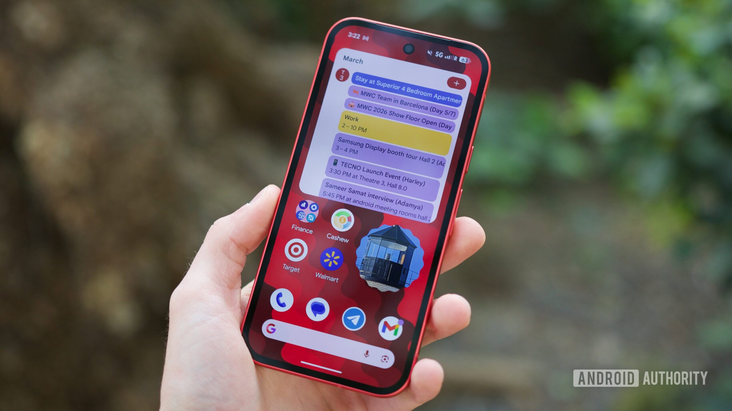Home screen on the Google Pixel 10a.