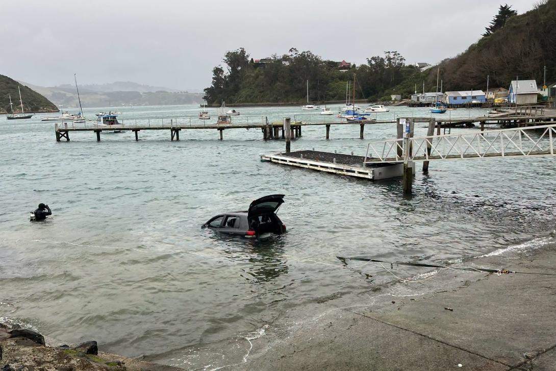 Man allegedly dumps car in harbour during Dunedin crime spree