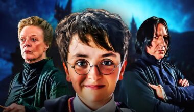 Harry Potter, Minerva McGonagall, and Severus Snape
