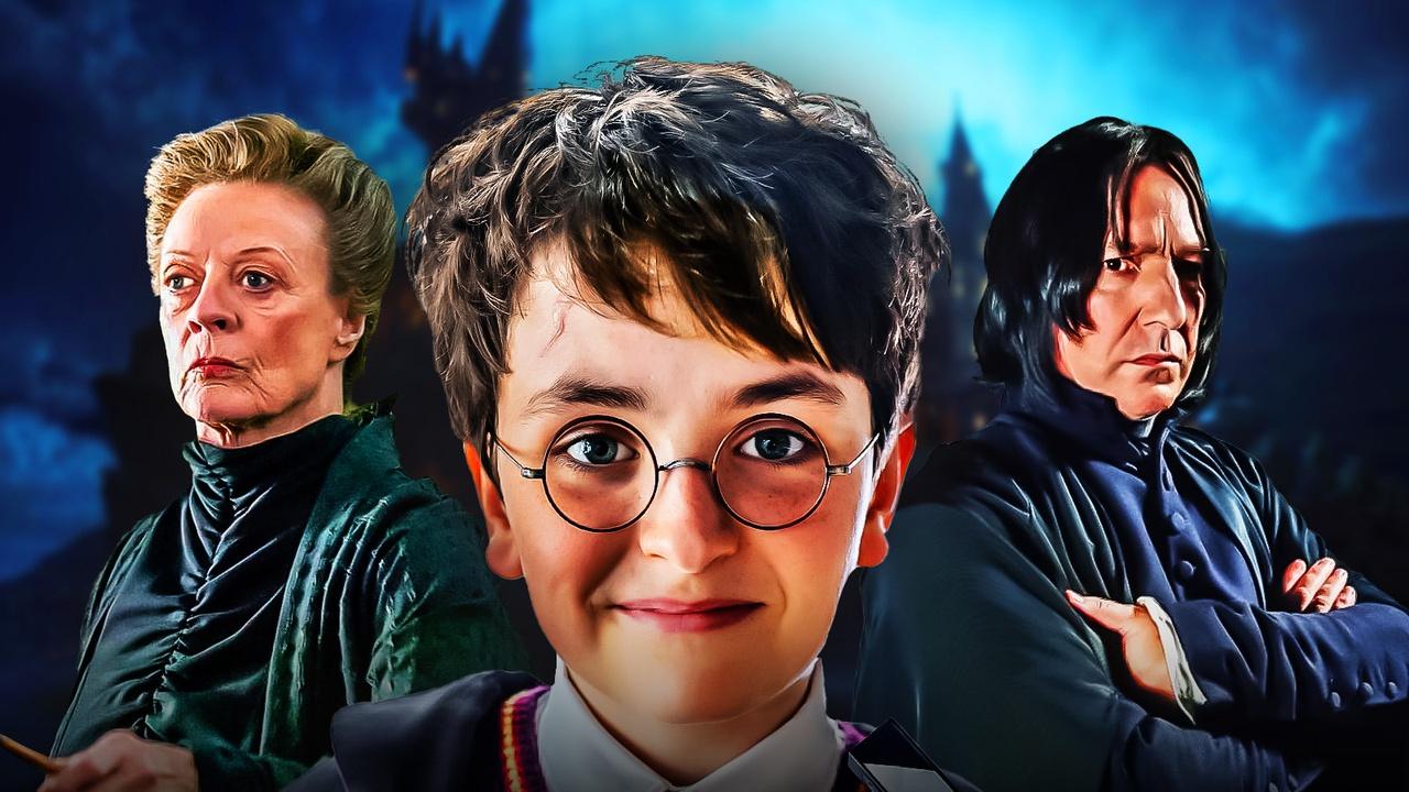 Harry Potter, Minerva McGonagall, and Severus Snape