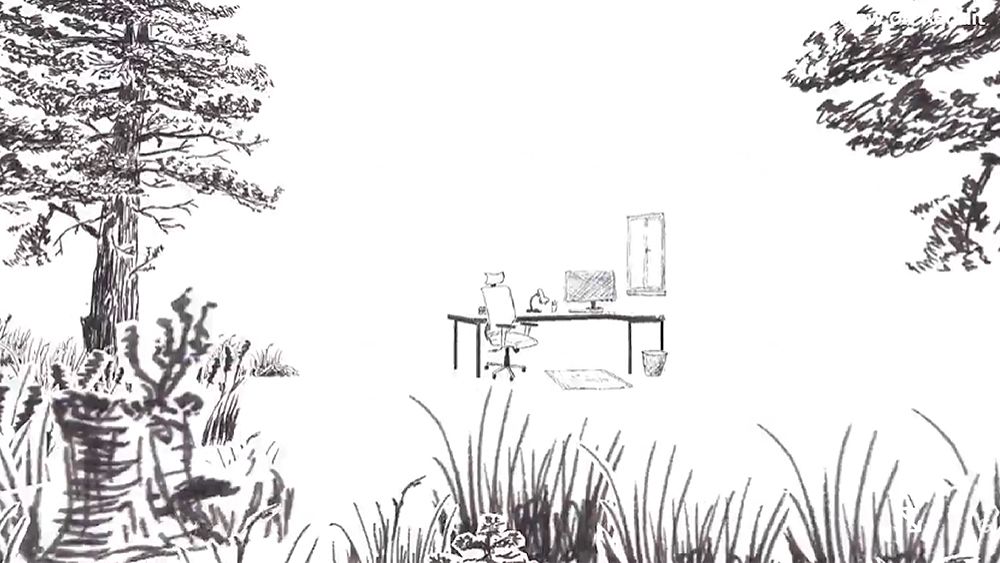 This artist's 3D scenes feel like stepping inside a pencil sketch