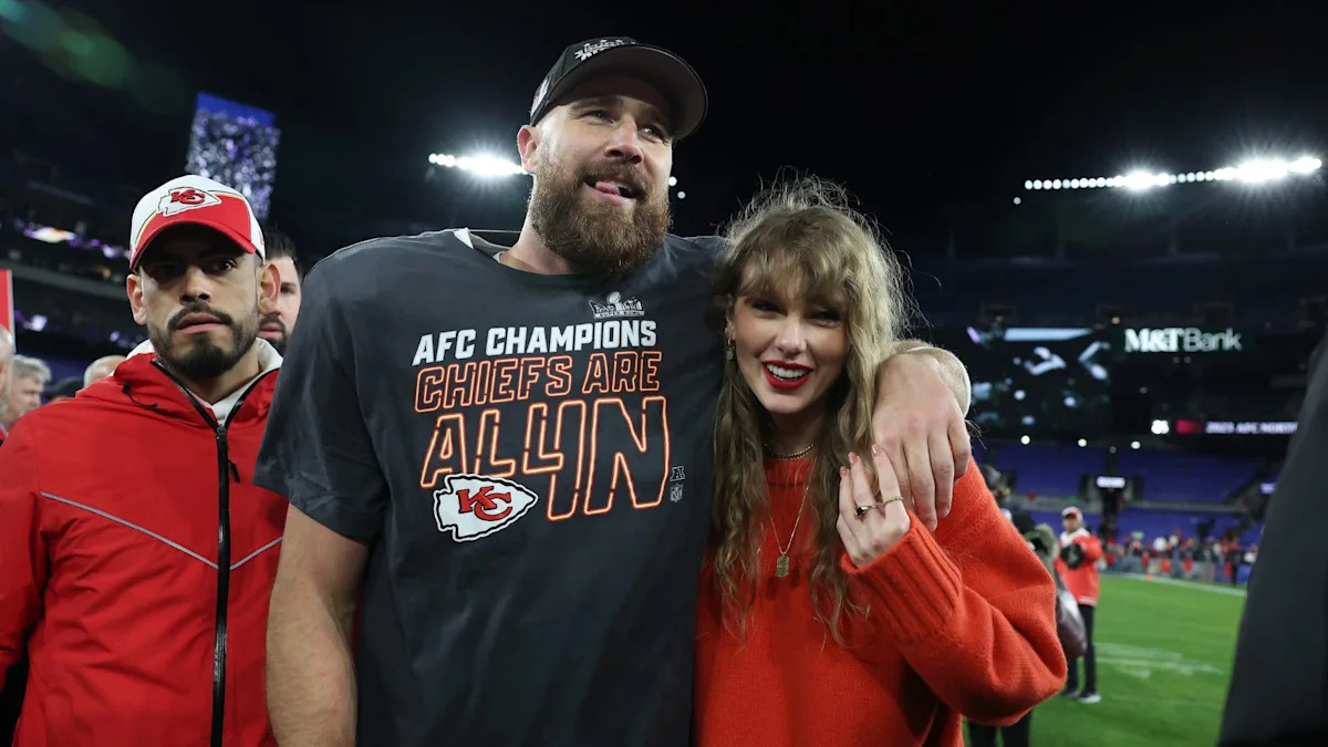 Taylor Swift Dancer’s Husband Defends Dress Color at Travis Kelce Wedding