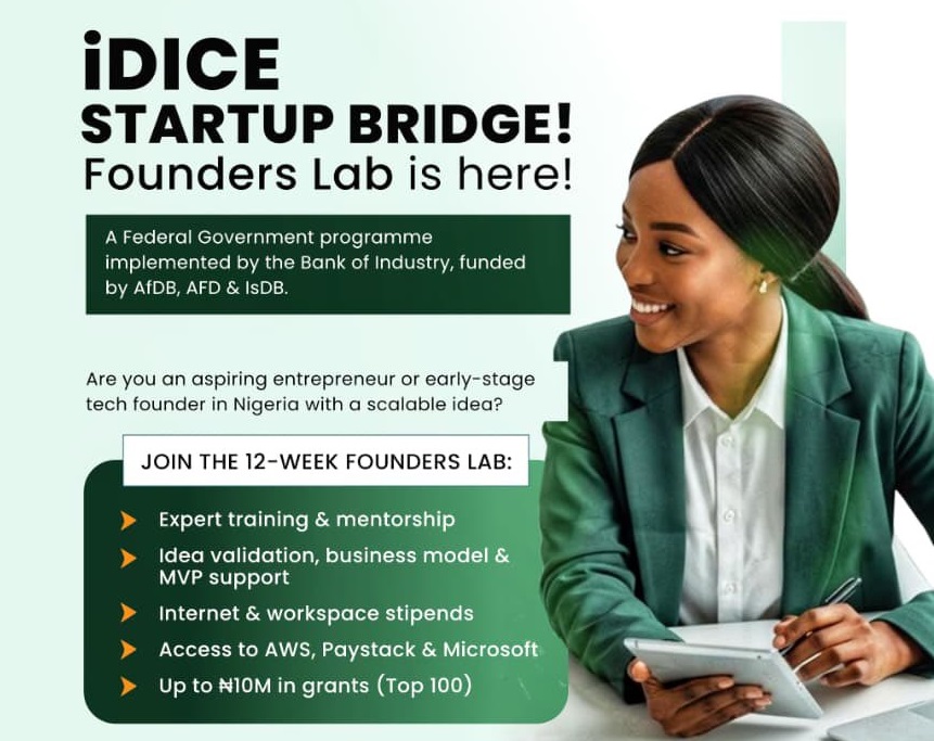 Call For Applications: iDICE Startup Bridge Founders Lab Cohort 2 for