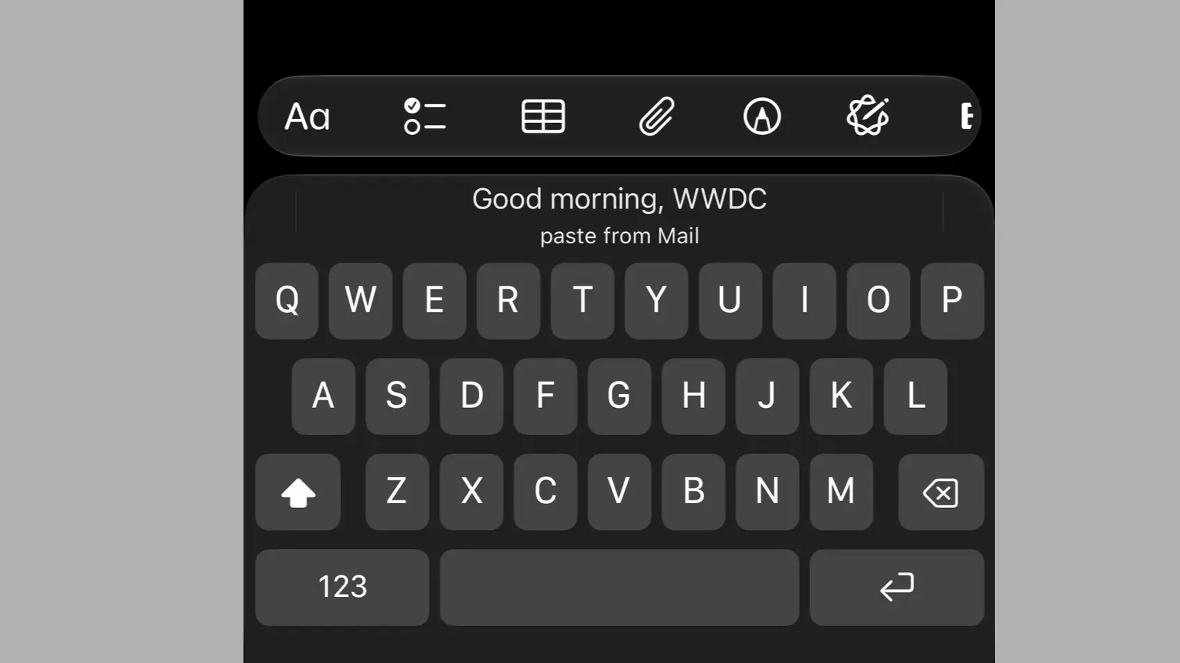 iOS 27 keyboard