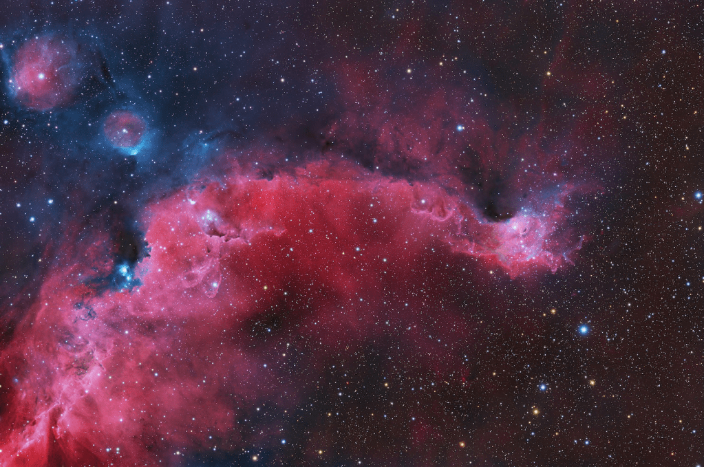 "Harmony in a Fractured Wing" by Andy Campbell, Highly Commendable, Deep Sky Category