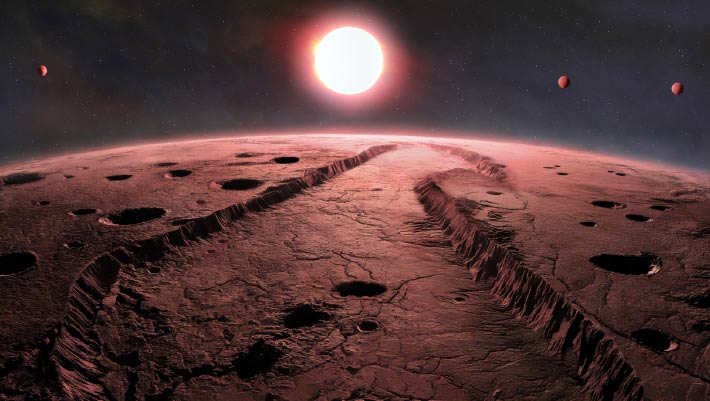 Barnard’s Star Planetary System May Be Filled with Water-Poor Rocky Worlds
