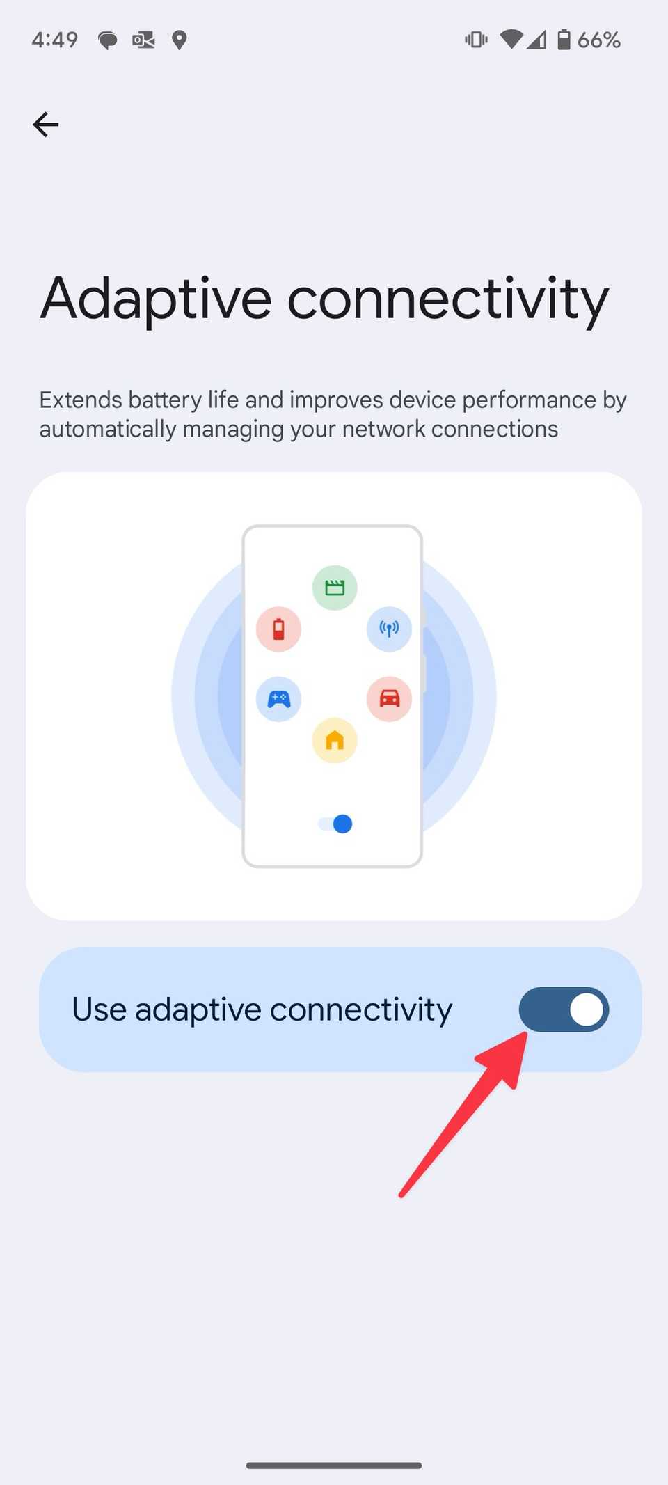 enable adaptive connectivity