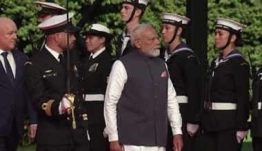 Full video: Indian PM Narendra Modi speaks from Auckland's Viaduct
