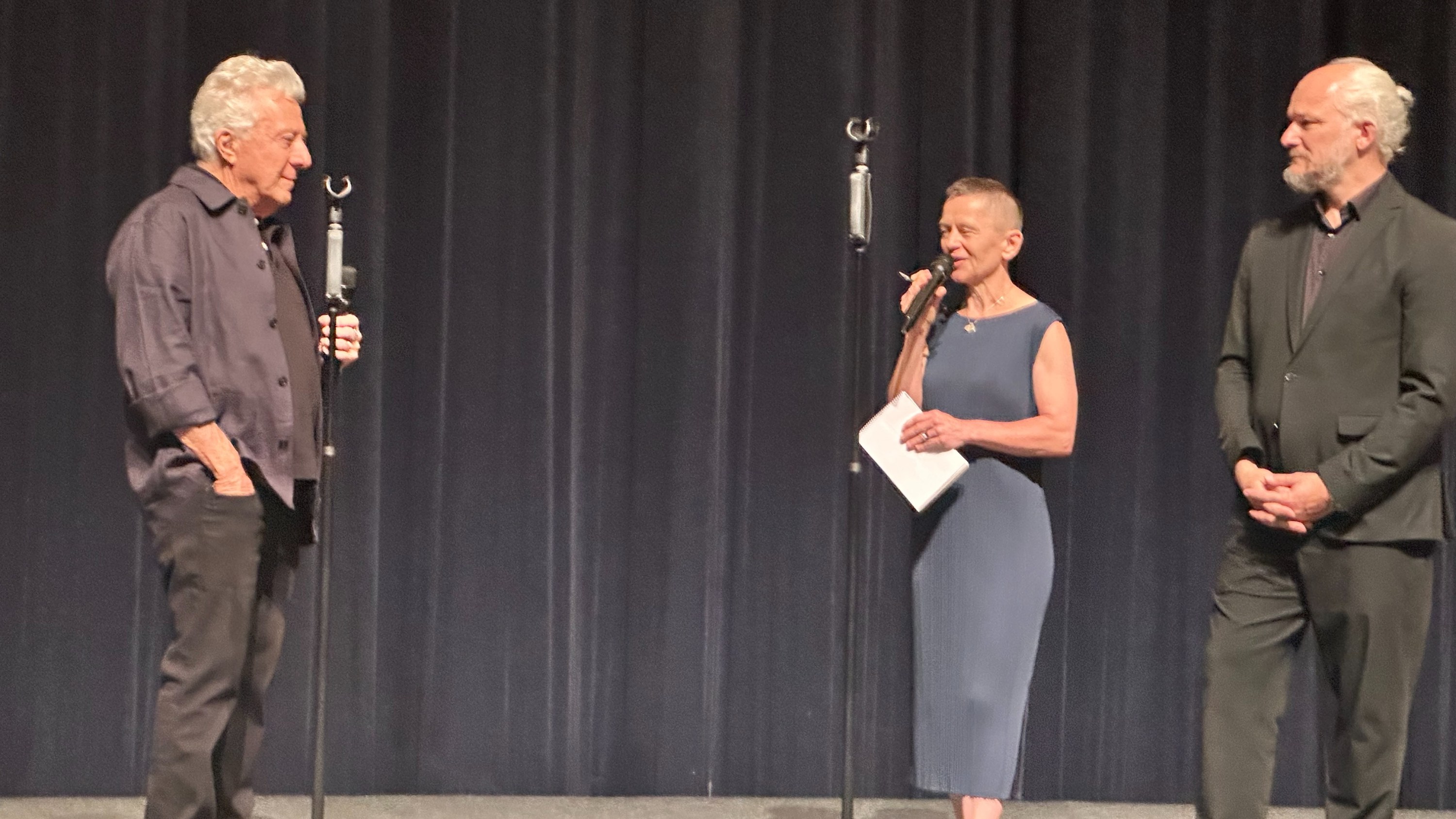 interpreter Helena Koutná and Dustin Hoffman at Karlovy Vary 2026