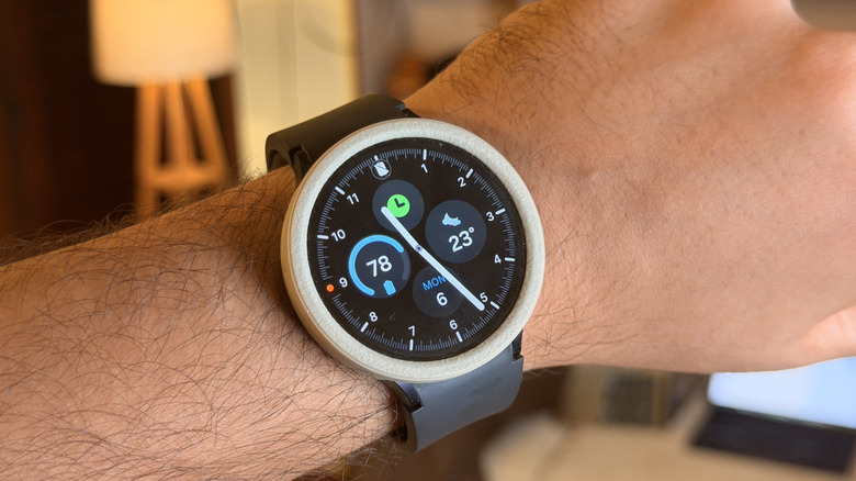 The Galaxy Watch 6 worn on the wrist