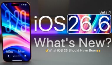 Apple iOS 26.6 Beta 4 software update screen on an iPhone