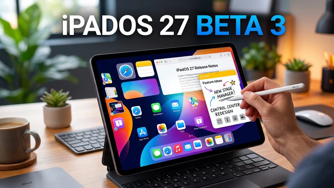 iPadOS 27 Beta 3