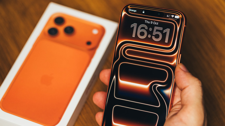 A close-up of the iPhone 17 Pro Max display.