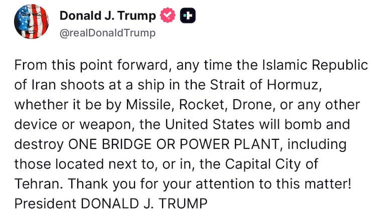 Iran's parliament speaker, Mohammad Bagher Qalibaf, who has led negotiations with the US, appeared to brush off Trump's threats.