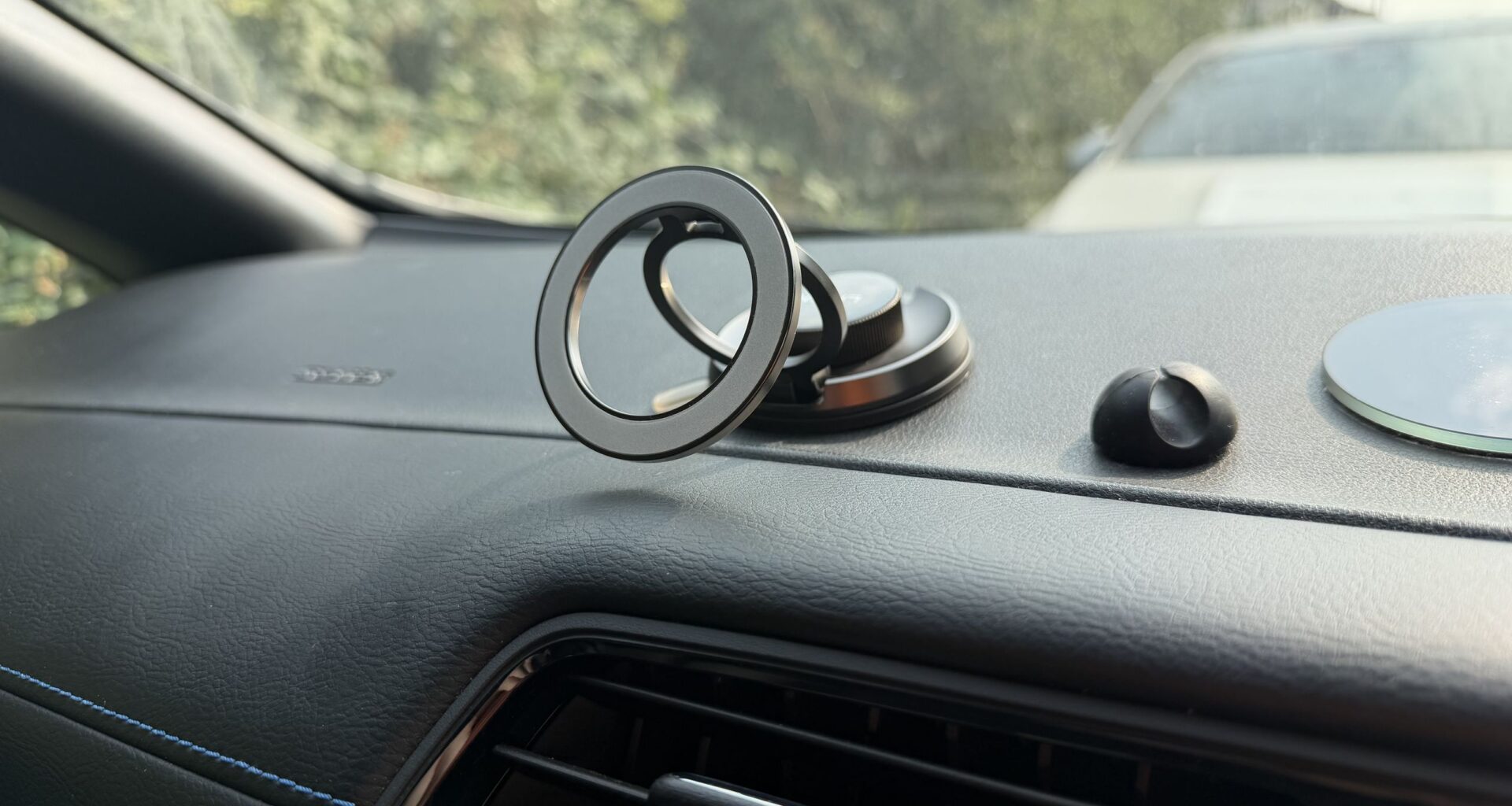 This minimalist car phone mount proves compact designs aren't always the answer