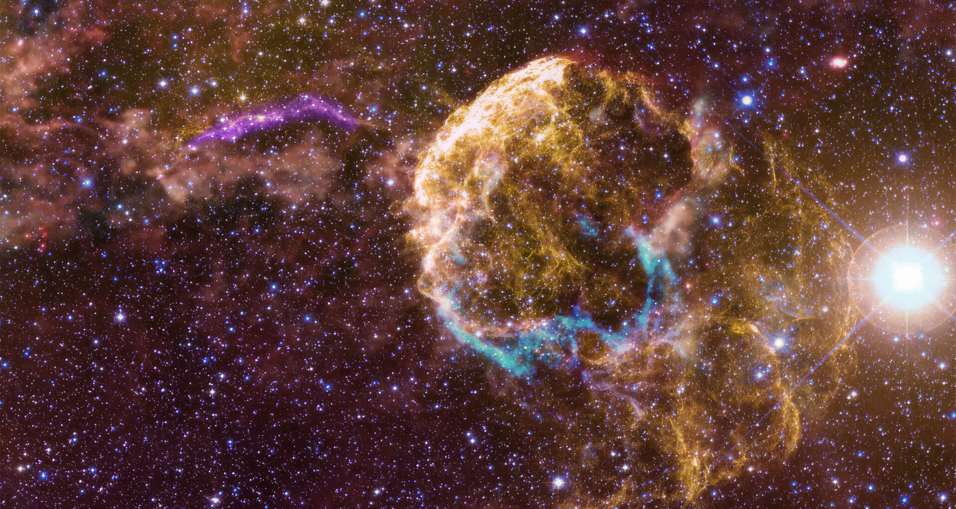 Jellyfish Nebula was part of a binary star system, and both went supernova