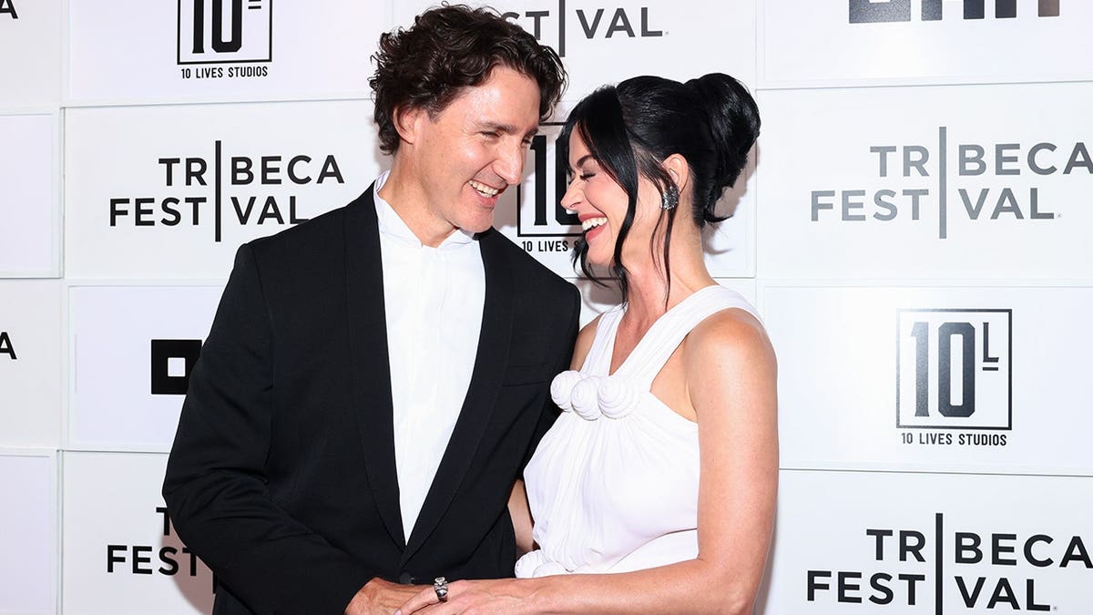 Katy Perry and Justin Trudeau at the Tribeca Film Festival in New York in June 2026.