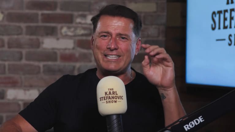 Karl Stefanovic appears on his podcast.