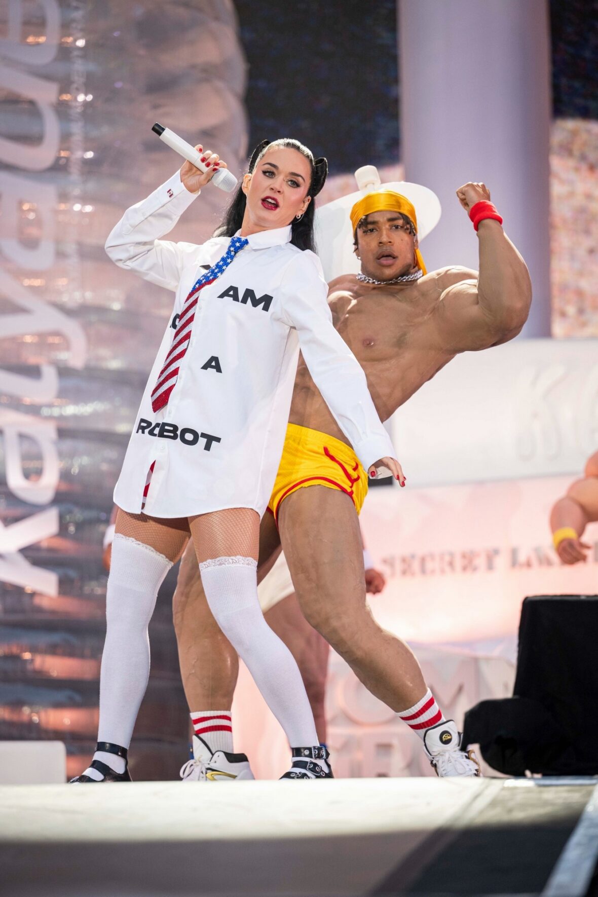 Katy Perry performs at Cardiff Castle in Wales