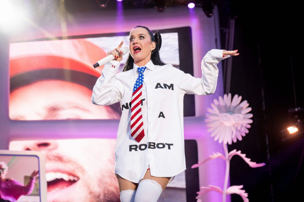 Katy Perry performs at Cardiff Castle in Wales
