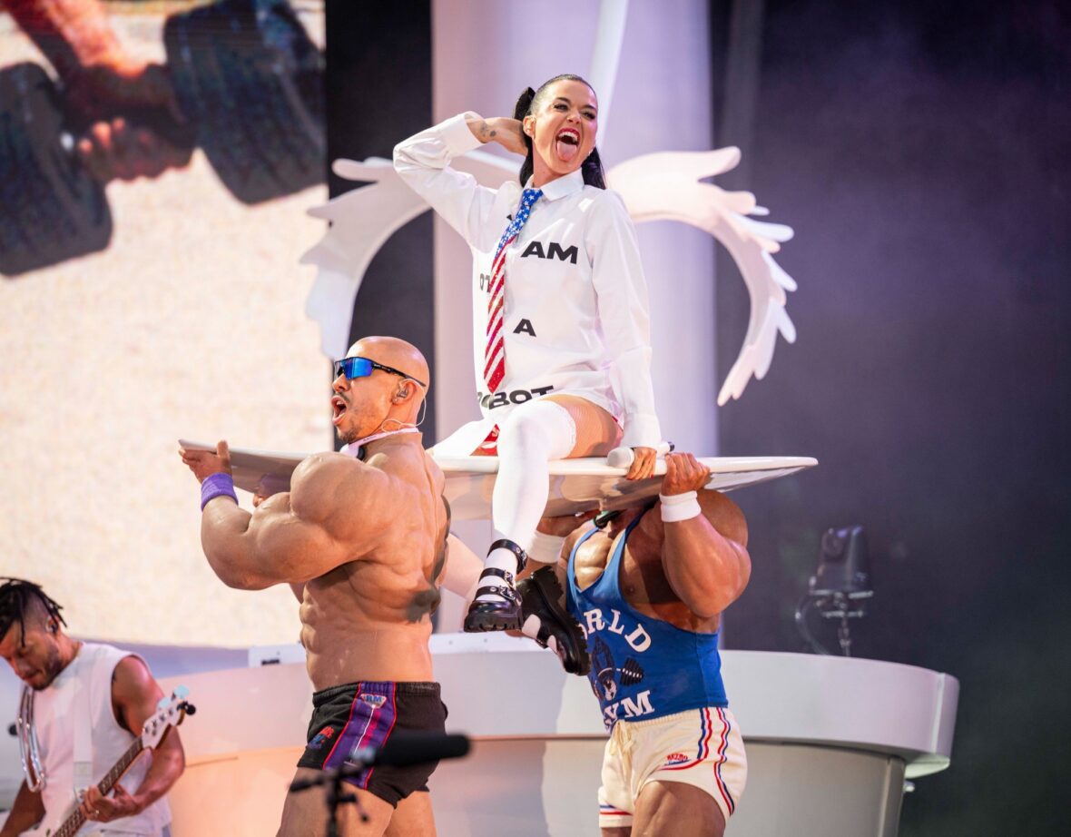 Katy Perry performs at Cardiff Castle in Wales