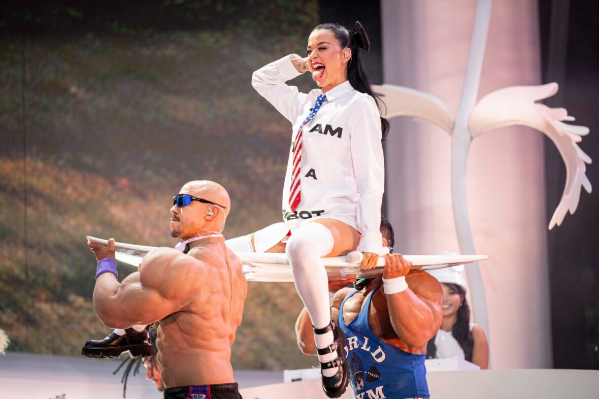 Katy Perry performs at Cardiff Castle in Wales
