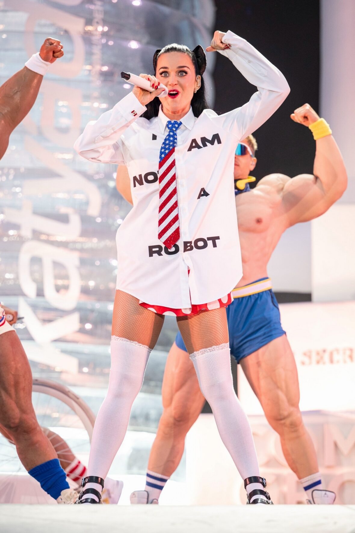 Katy Perry performs at Cardiff Castle in Wales