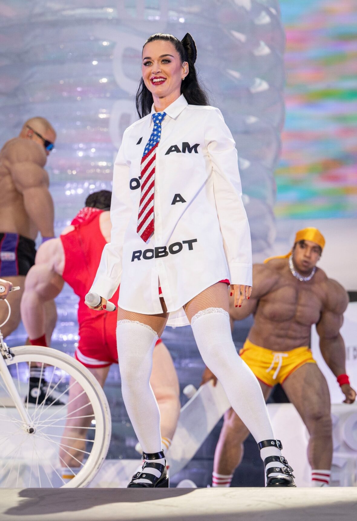 Katy Perry performs at Cardiff Castle in Wales