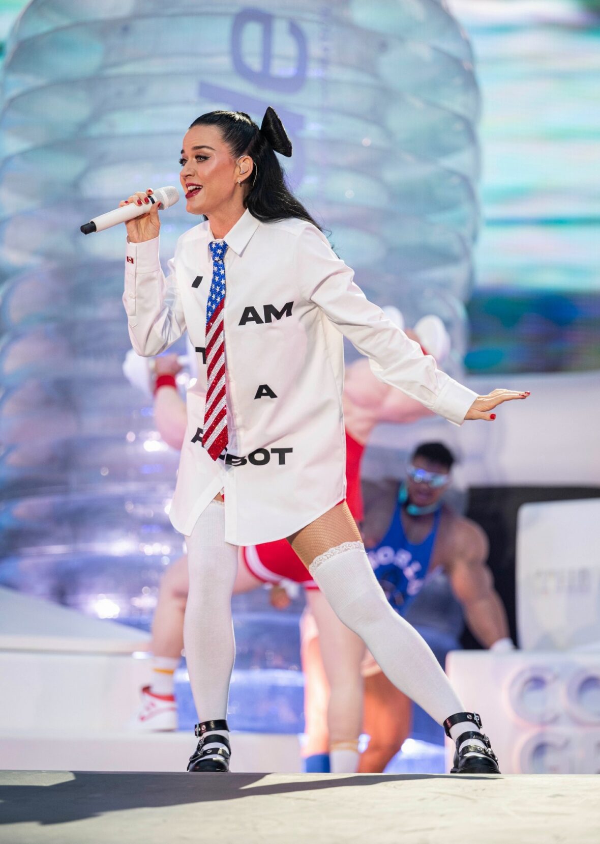 Katy Perry performs at Cardiff Castle in Wales
