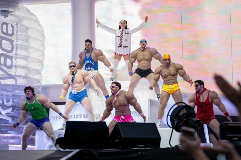 Katy Perry performs at Cardiff Castle in Wales