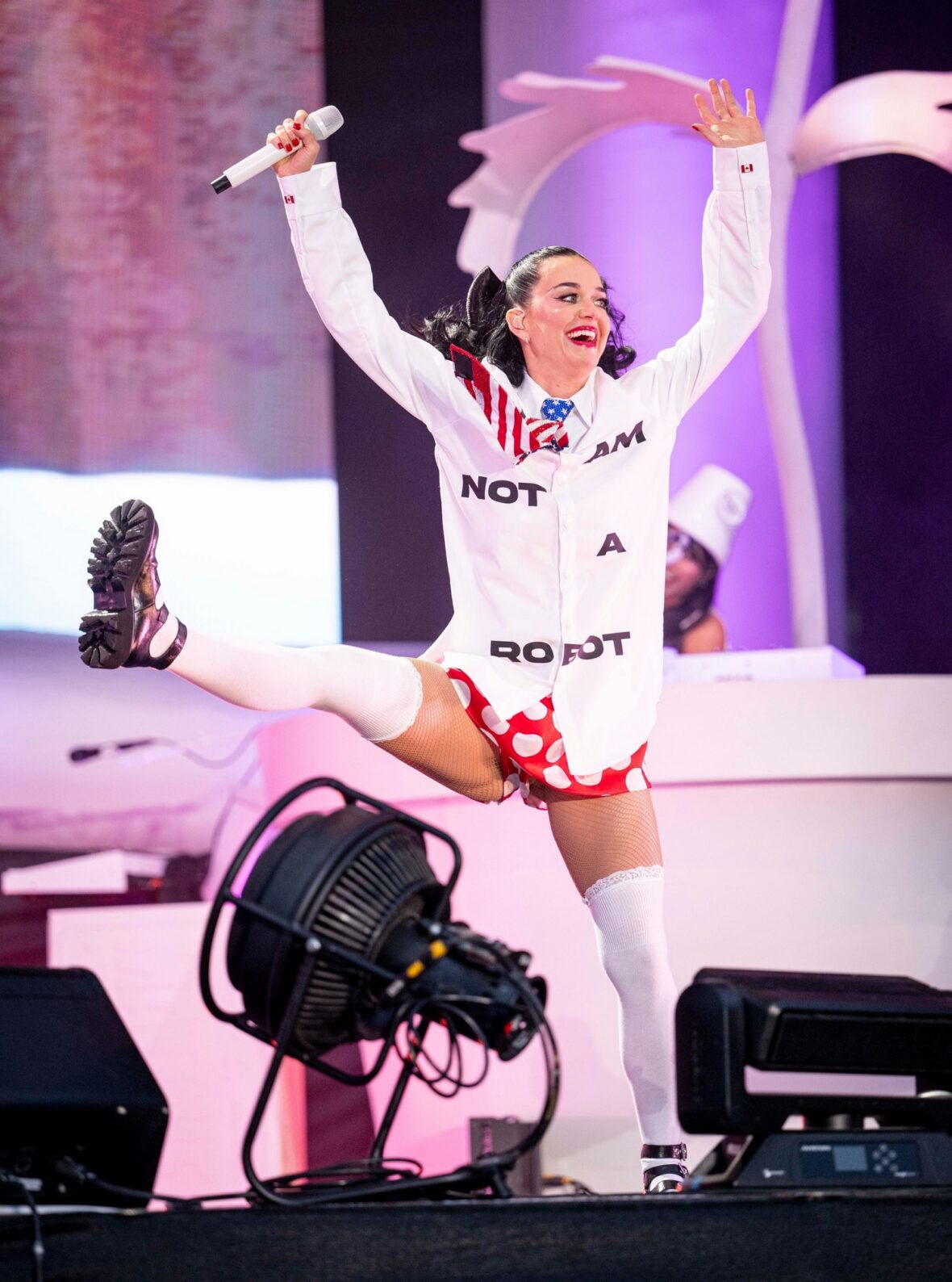 Katy Perry performs at Cardiff Castle in Wales