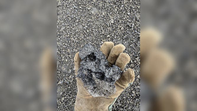 Tephra near the Kilauea Military Camp During Kilauea's 44th eruptive episode on Thursday, April 9, 2026.