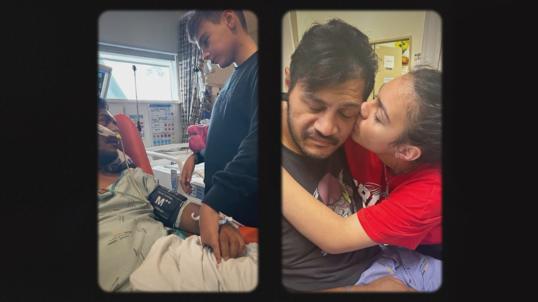 Sad scenes from the hospital during Kole's recovery.