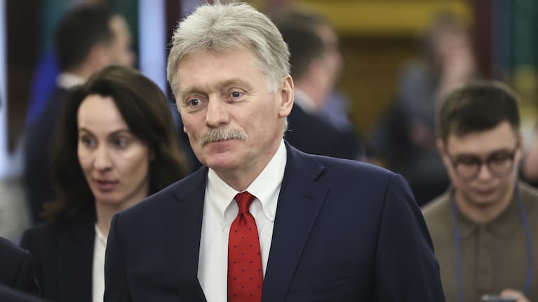 Kremlin spokesman Dmitry Peskov attends a press conference following the meeting of Russian President Vladimir Putin and Tajik President Emomali Rahmon at the Kremlin in Moscow, Russia.
