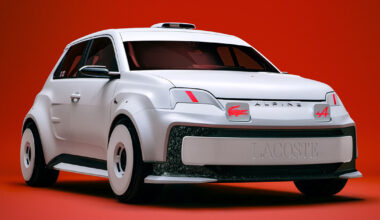 lacoste transforms alpine’s A290 rallye into one-off EV racer
